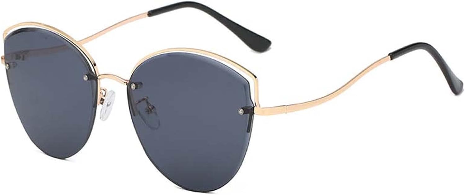 

Солнцезащитные очки «кошачий глаз» без оправы 2026 года для мужчин и женщин, солнцезащитные очки для отдыха на природе, популярные среди интернет-знаменитостей MTZJH, A