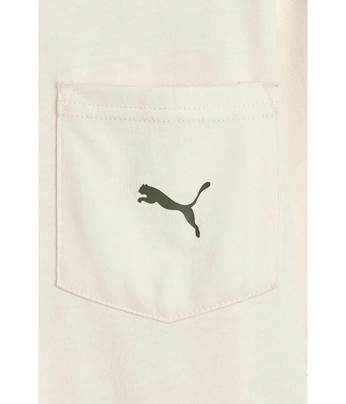 Спортивный костюм Pocket T-shirt & Fleece Short Set PUMA Kids, Alpine Snow — фото 3