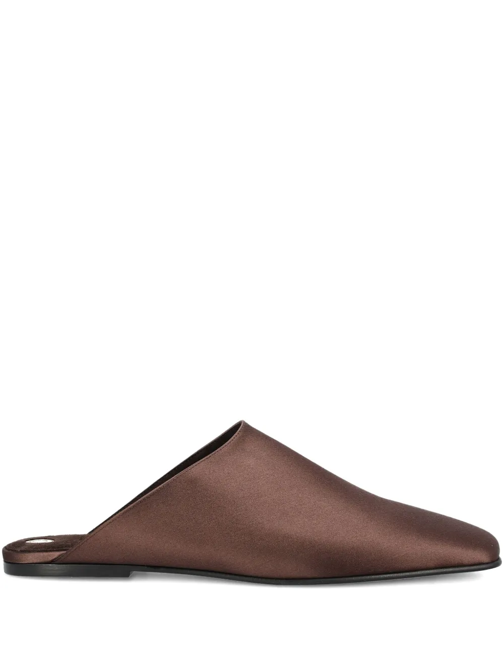 Атласные мюли Loro Piana, коричневый