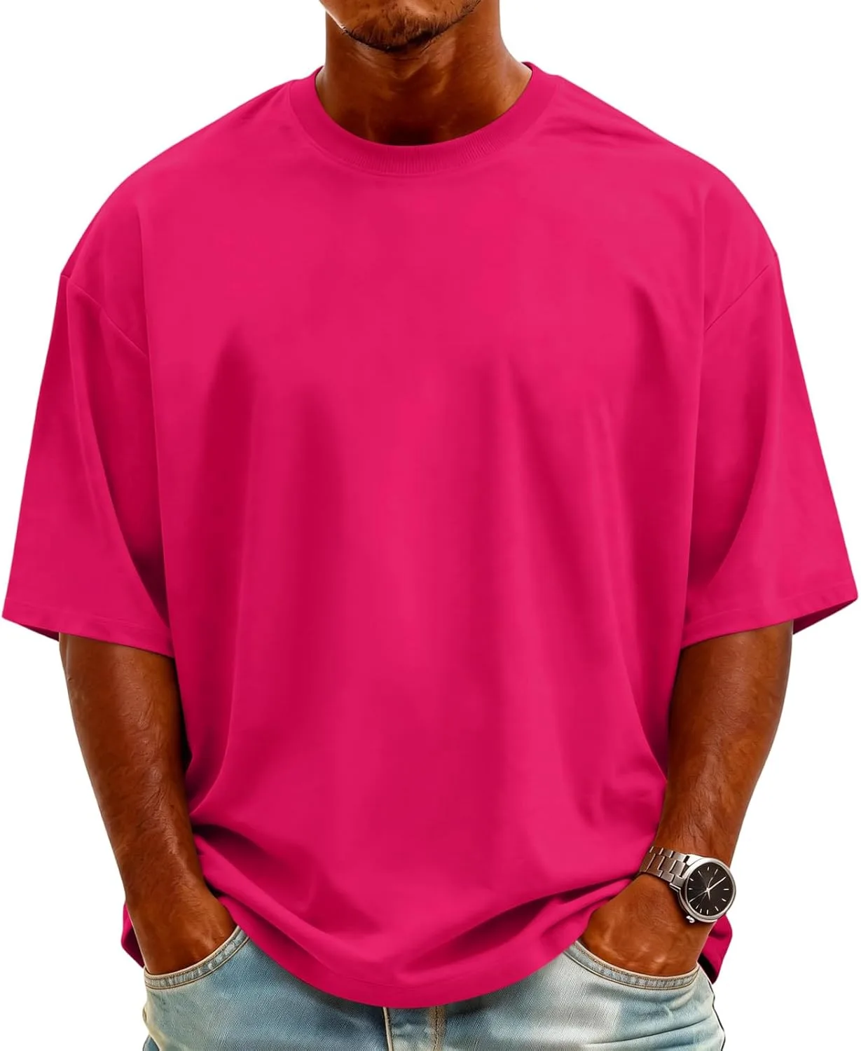 

Футболка мужская с коротким рукавом и круглым вырезом