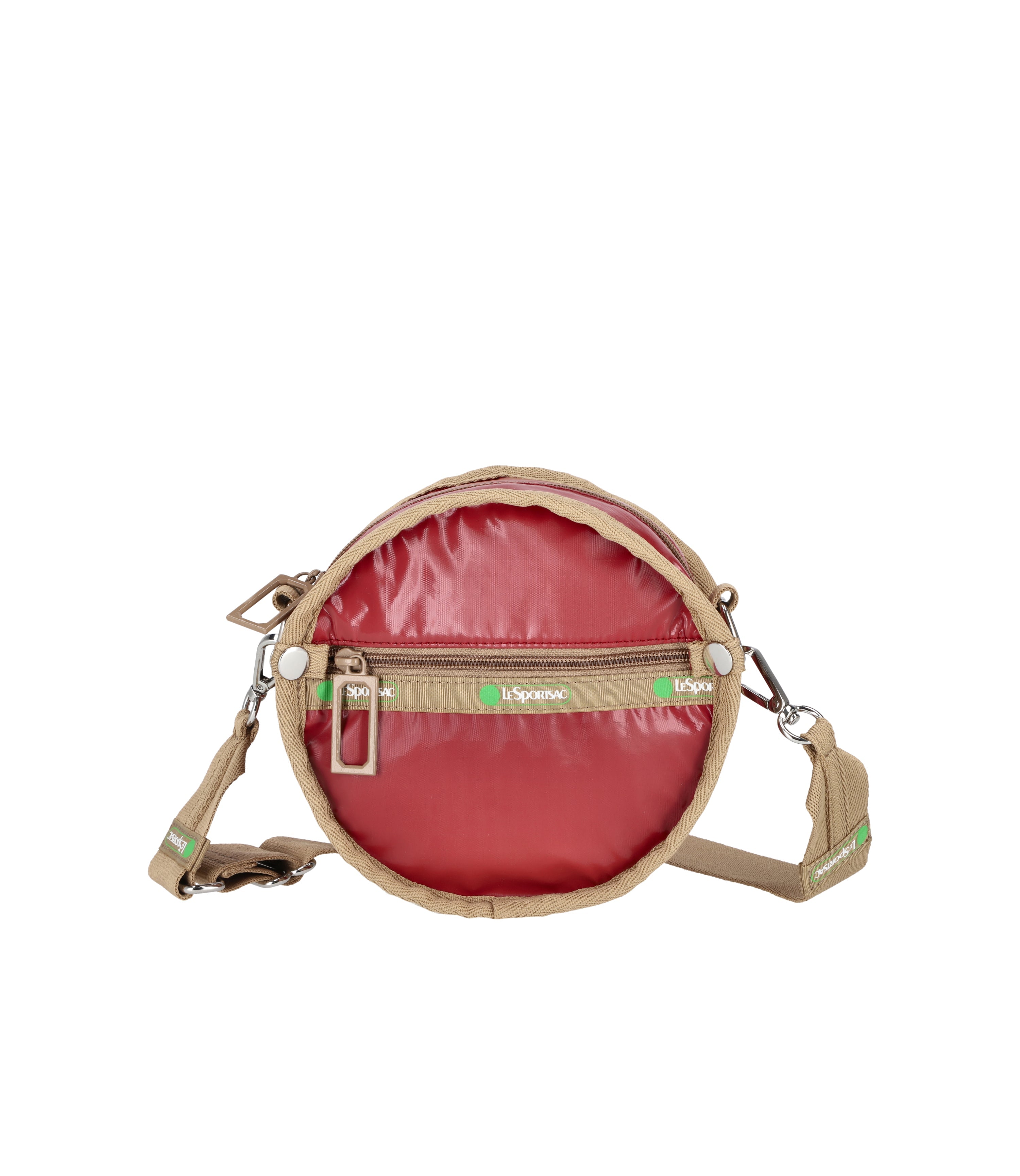 

Круглая сумка через плечо LeSportsac, цвет 50th burgundy shine
