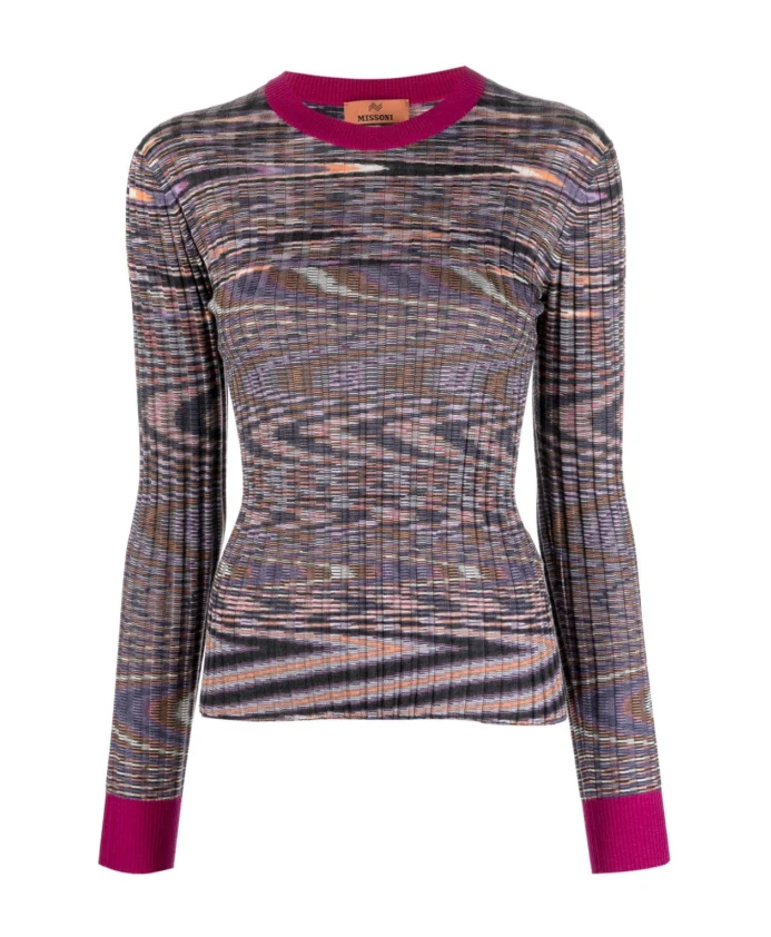 

Кашемировый свитер с абстрактным узором Missoni, оранжевый