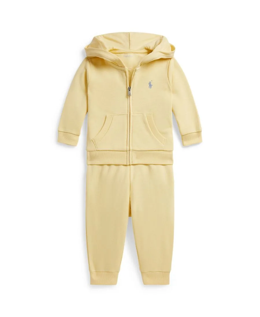 Детский комплект для мальчика: толстовка на молнии и брюки, 2 предмета Polo Ralph Lauren, желтый
