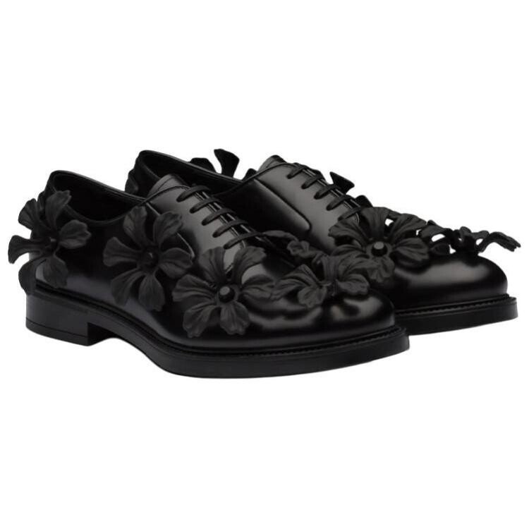 Туфли мужские низкие черные Prada