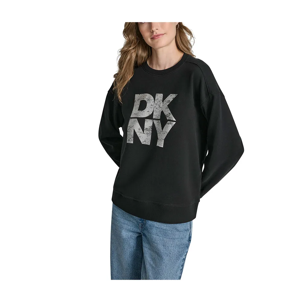 

Свитер DKNY Distressed, черный