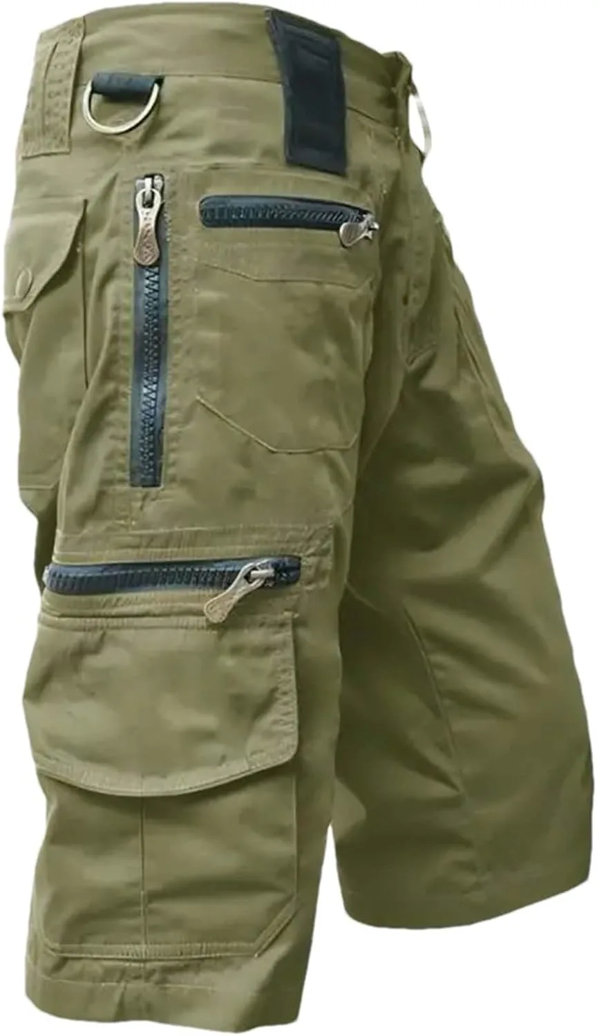 

Мужские шорты карго с несколькими карманами и молнией Hndudnff