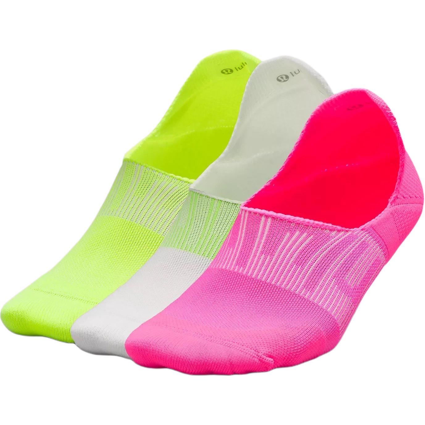 

Женские носки щиколотки 3 пары Lululemon, фуксия/белый