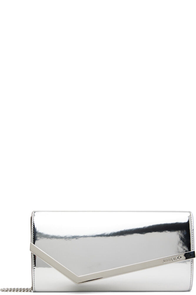 

Серебряный клатч Эмми Jimmy Choo
