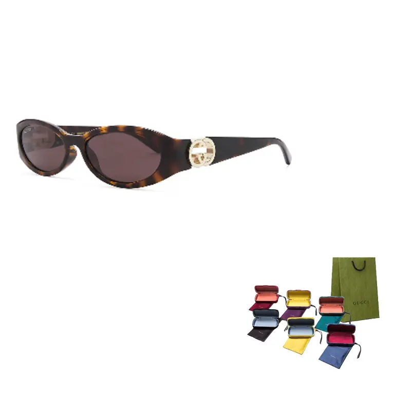 

GUCCI Солнцезащитные очки овальной формы Eyewear Oval Frame, Havana