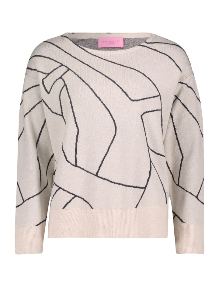 

Пуловер Betty Barclay Strick, цвет patch beige/grey