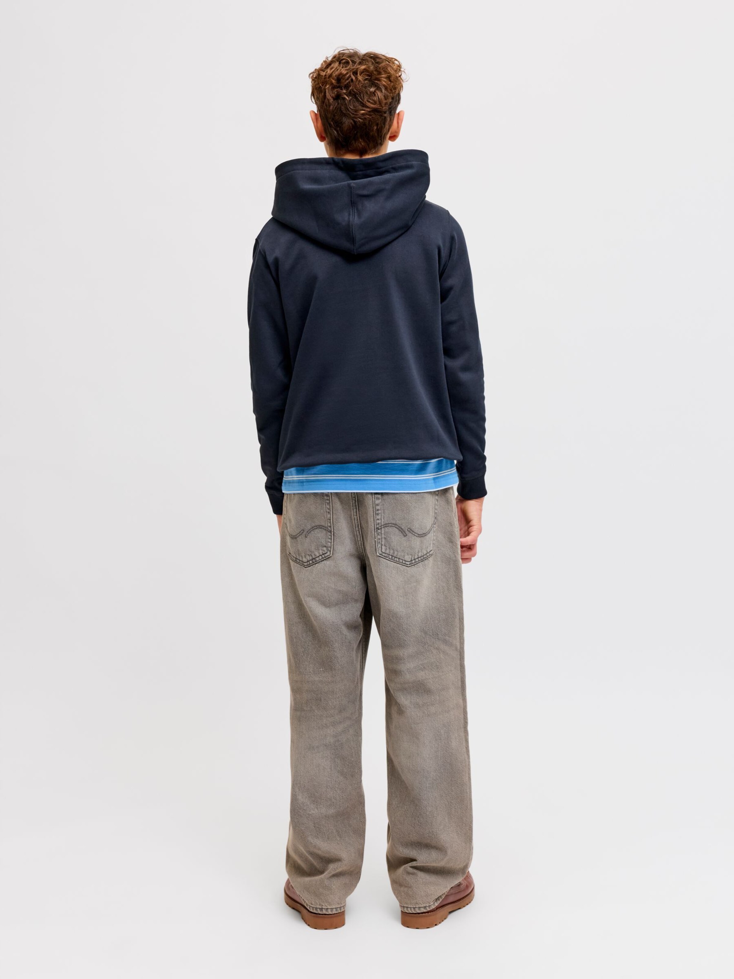 Jack & Jones Junior Толстовка 'JORNorrebro' в темно-синем цвете — фото 3