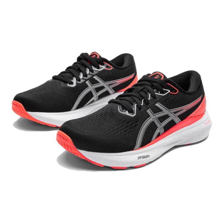 Кроссовки для бега Gel Kayano 30 Support Rebound с низким дышащим верхом для детей ASICS, черный/оранжевый — фото 3