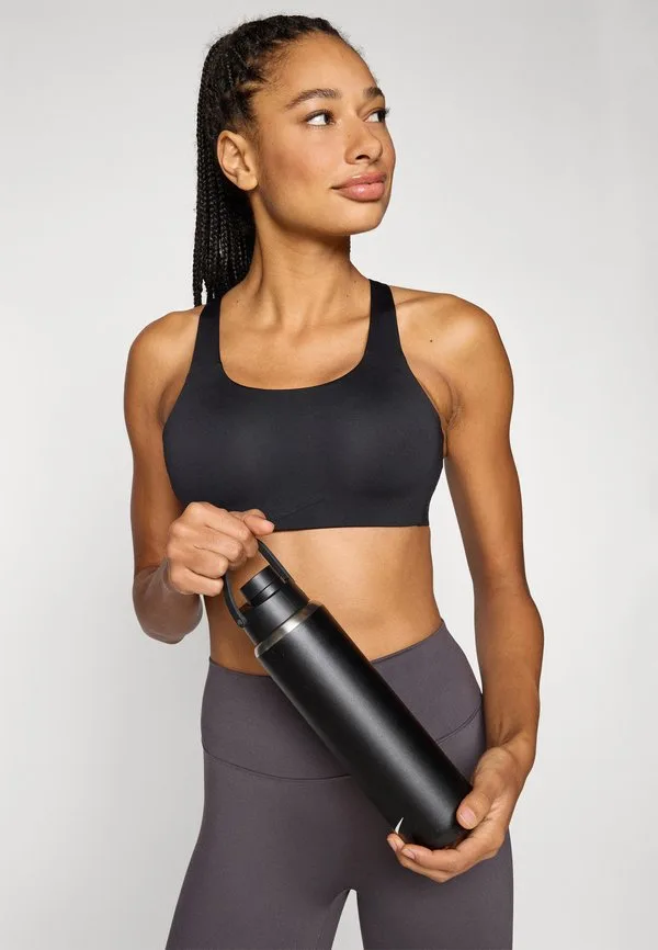 Спортивный бюстгальтер rival с высокой степенью поддержки Nike Performance, Black — фото 4