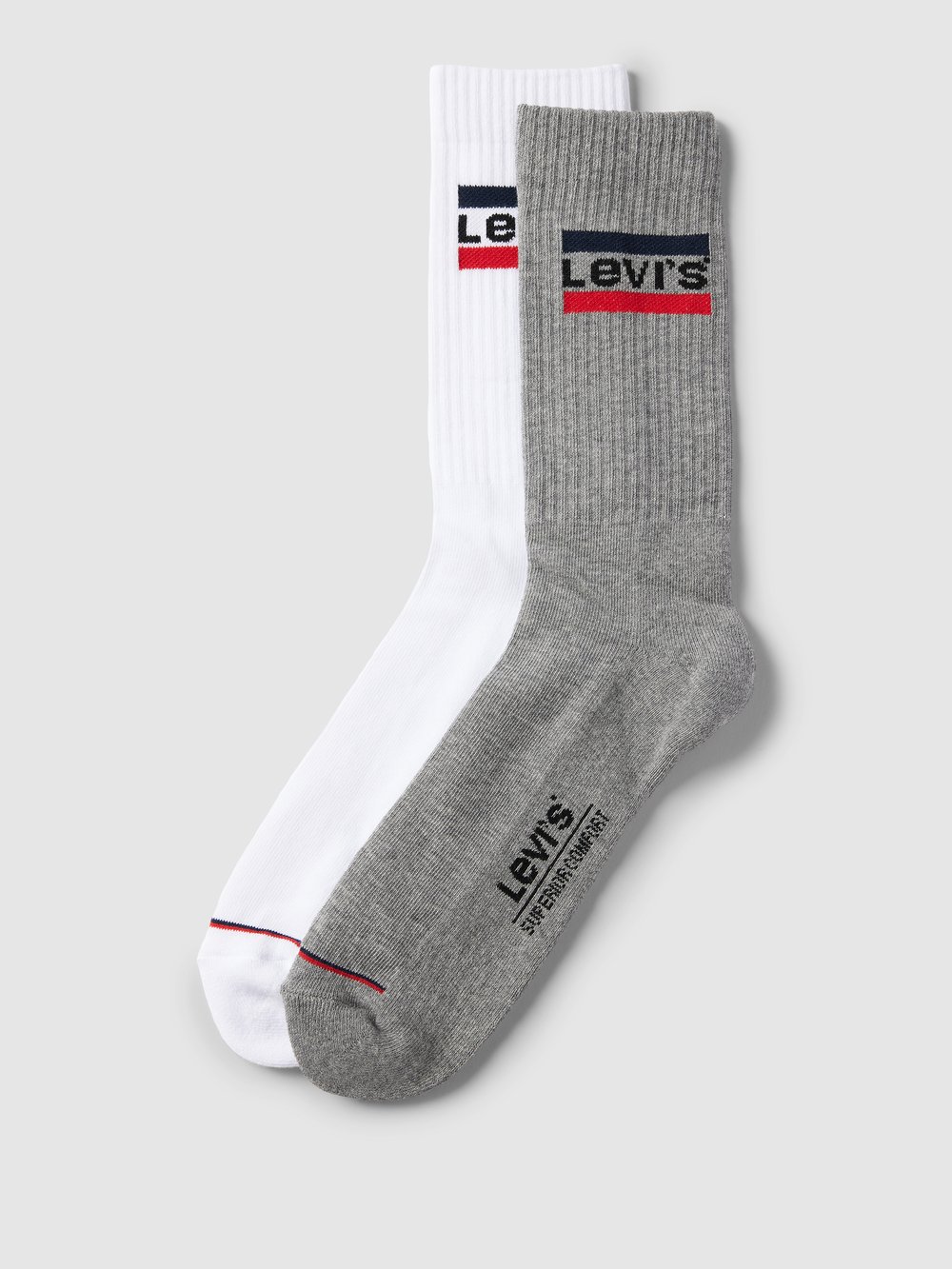 

Носки с этикеткой в ​​упаковке по 2 шт Levi's, белый