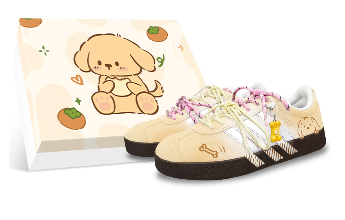 

VL COURT 2.0 низкие скейтборд кроссовки unisex желтые Adidas, белый