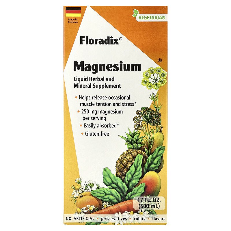

Floradix, Floradix, добавка с магнием, 500 мл (17 жидк. унций)