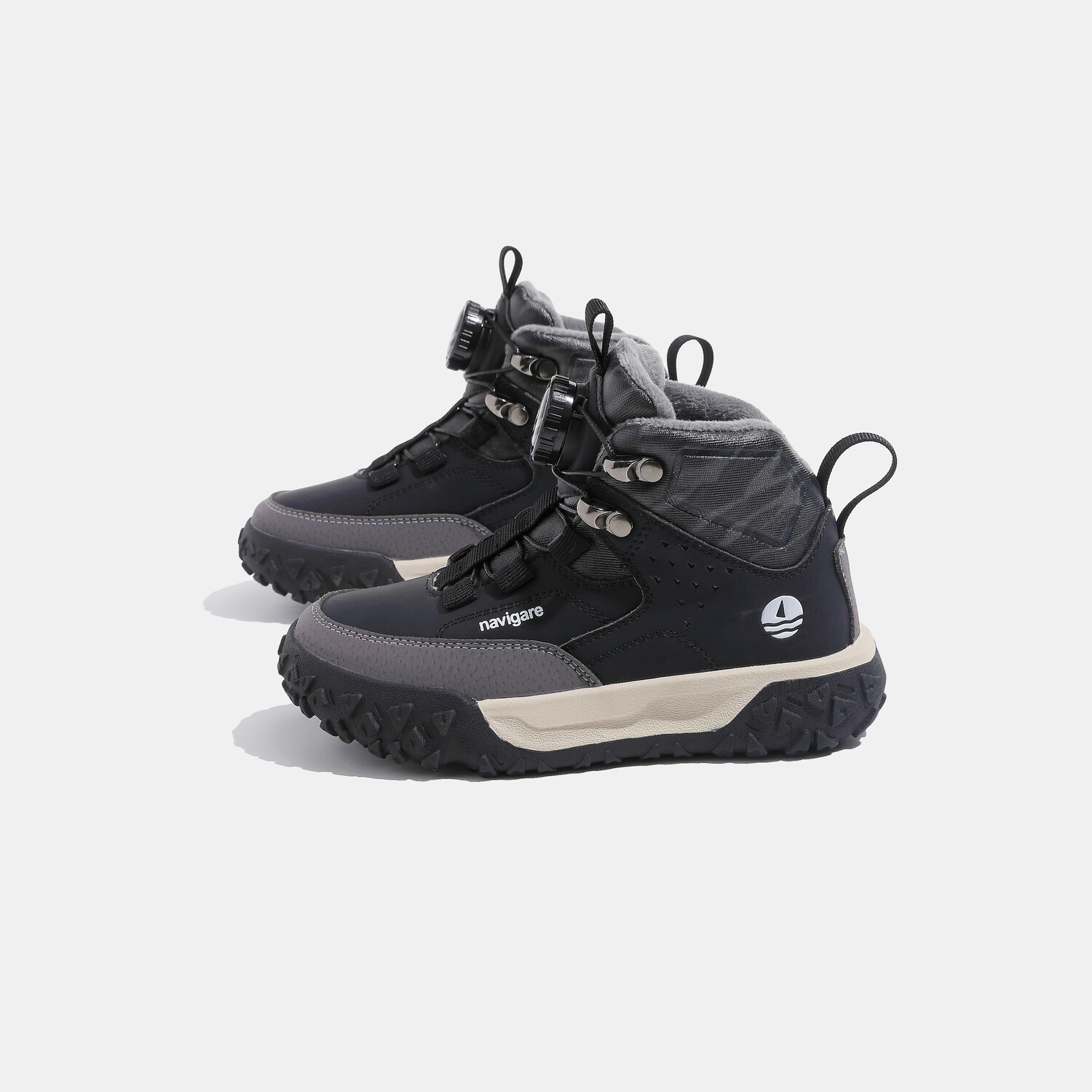 Кроссовки NAVIGARE Kids Lifestyle Shoes Kids High-top, черный — фото 4