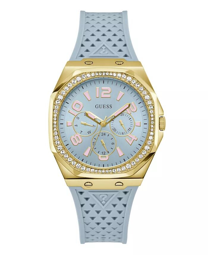 

Женские аналоговые синие силиконовые часы 39 мм GUESS