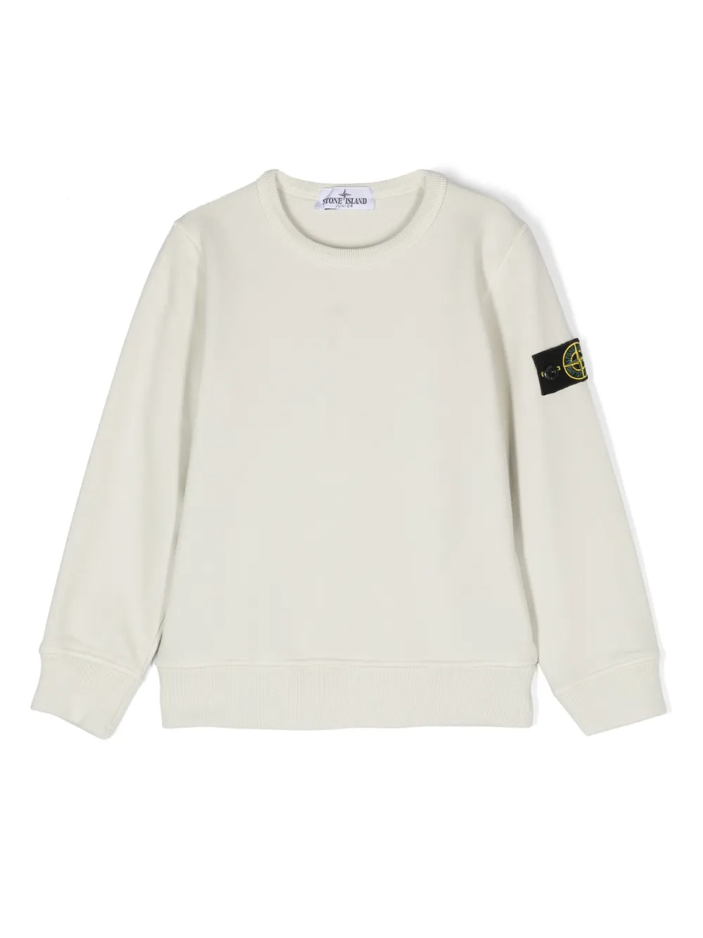 

Толстовка из органического хлопка с логотипом Compass Stone Island Junior, нейтральный