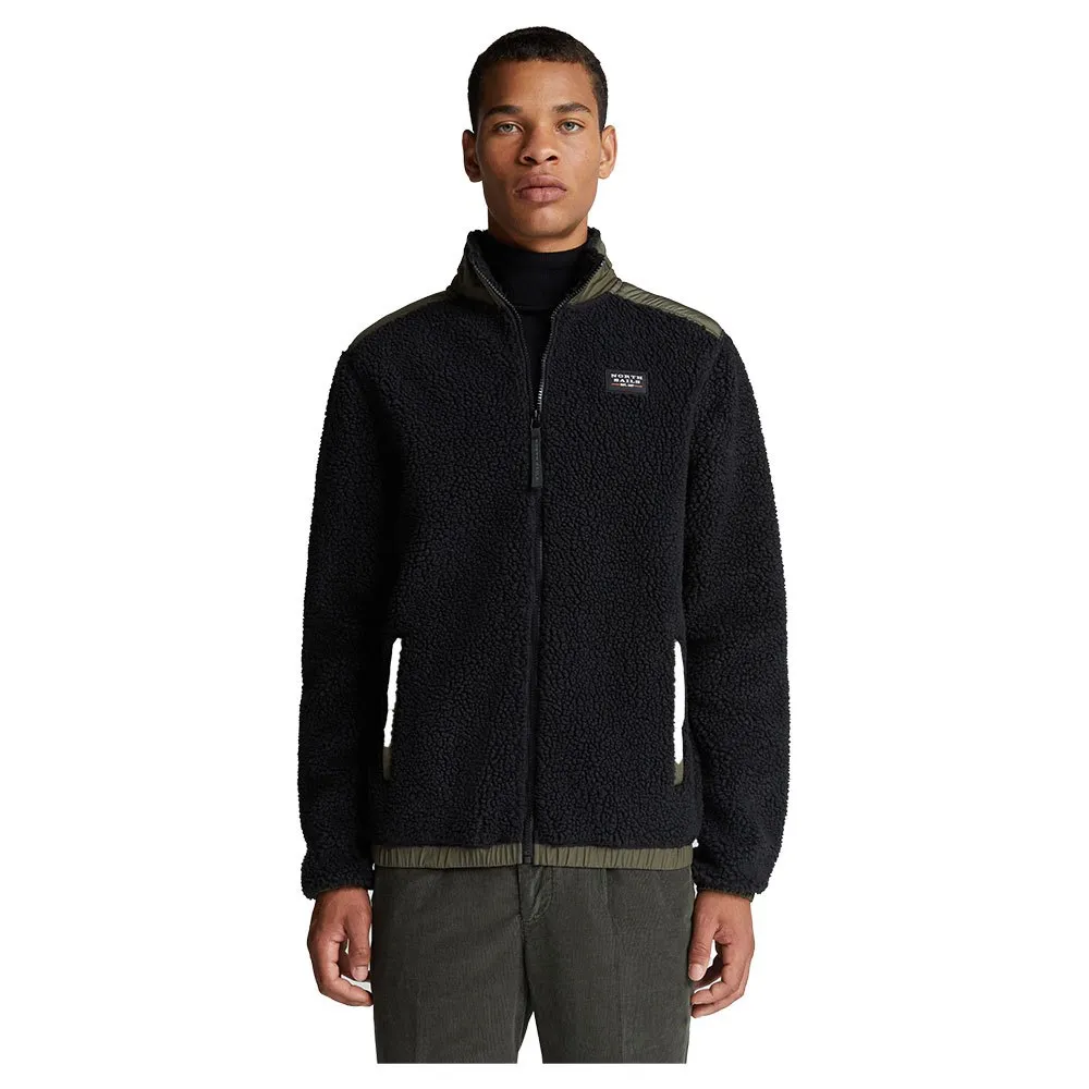 

Толстовка North Sails Polyester Nylon full zip, черный