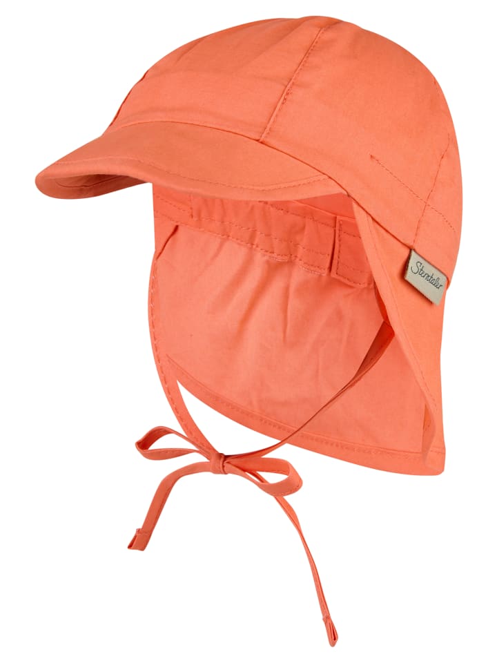 

Sterntaler Бейсболка с защитой шеи, однотонная, ярко-оранжевого цвета