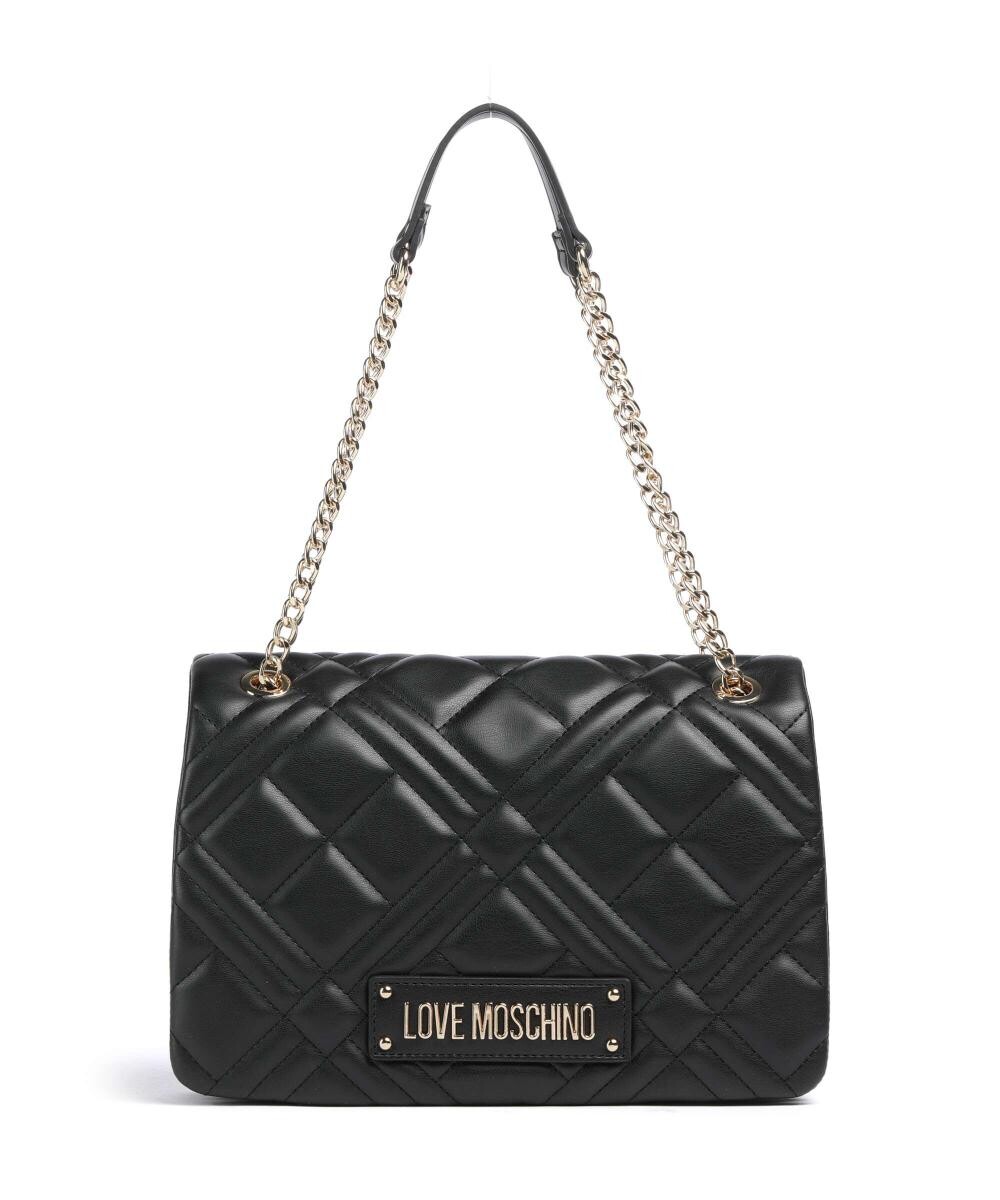 

Стеганая сумка через плечо из искусственной кожи Love Moschino, черный