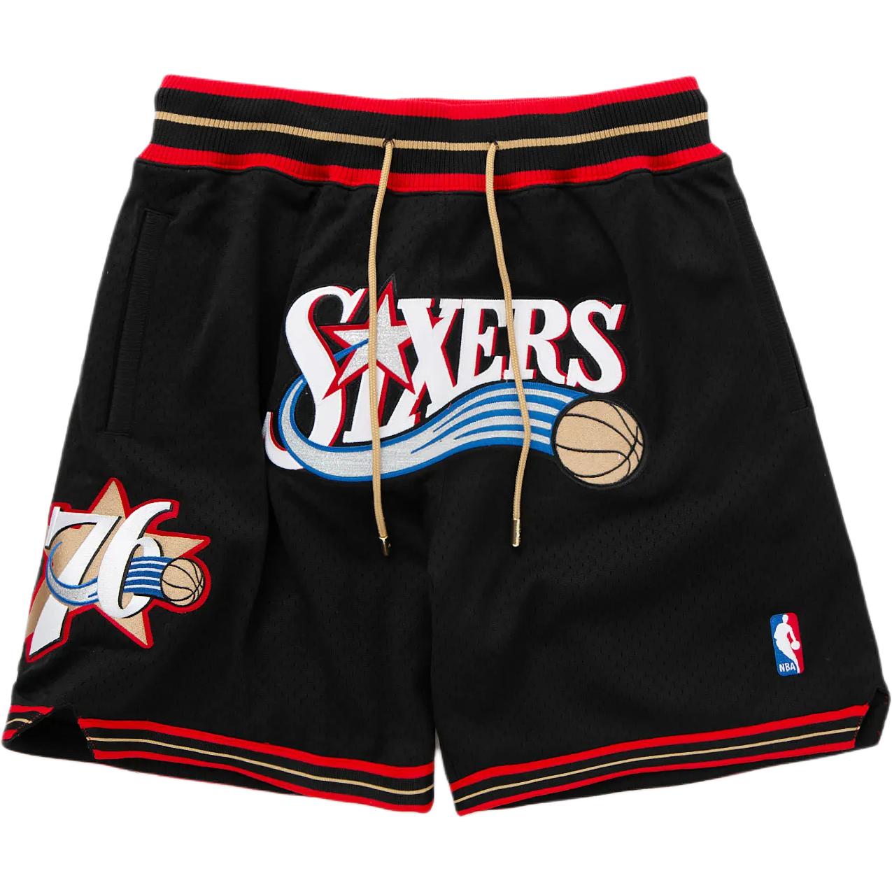 

Mitchell Ness Шорты повседневные Mitchell & Ness x NBA Philadelphia 76ers мужские black white