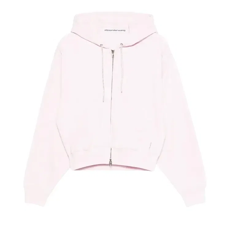 Худи на молнии Alexander Wang, розовый