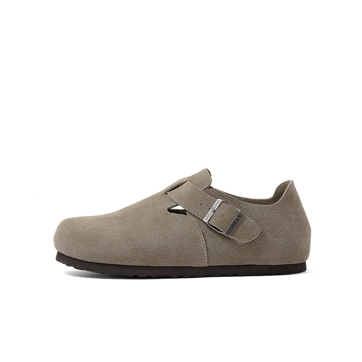 

COMELY Мужские низкие туфли Birkenstock Style, цвет хаки/коричневый