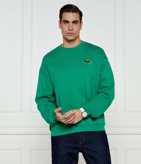 

Толстовка Lacoste свободного кроя с логотипом бренда, зеленый