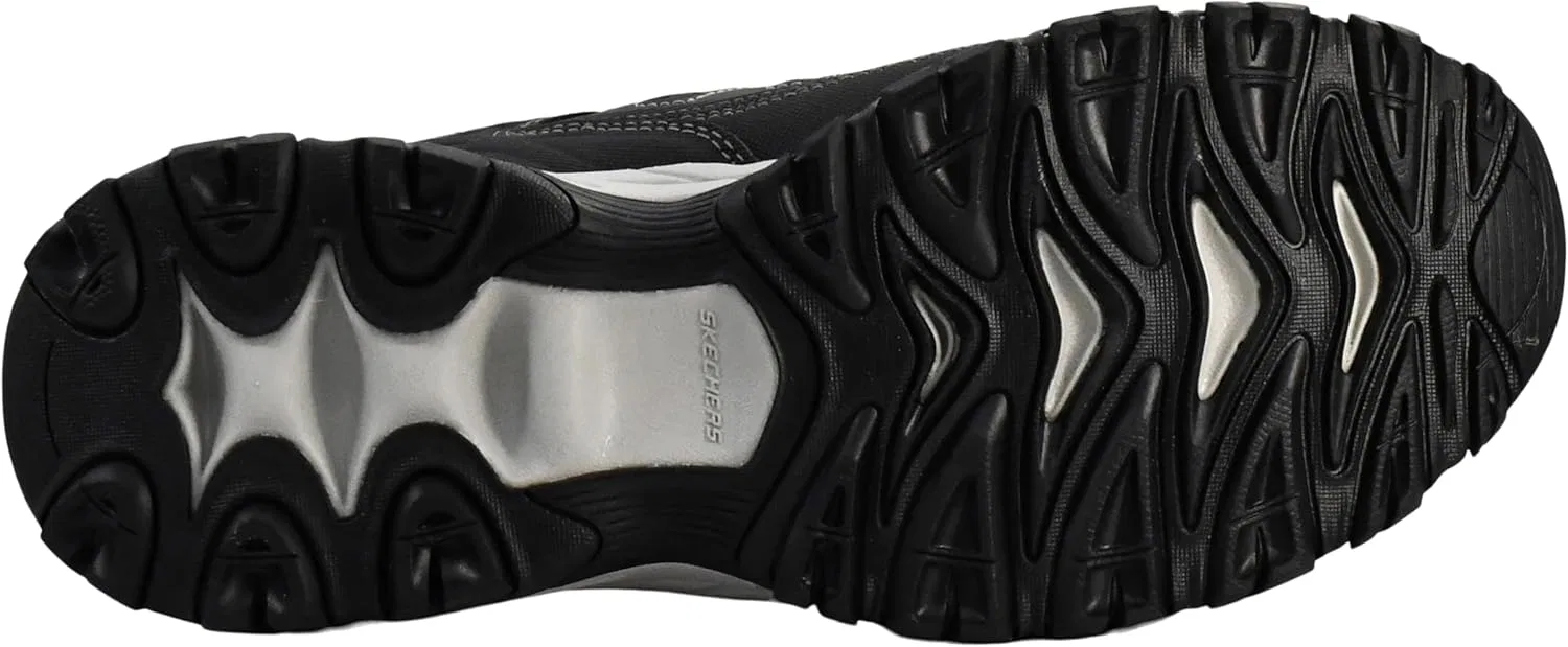 Мужские кроссовки Skechers Sport Afterburn Memory Foam Lace, Dark Grey Black — фото 4