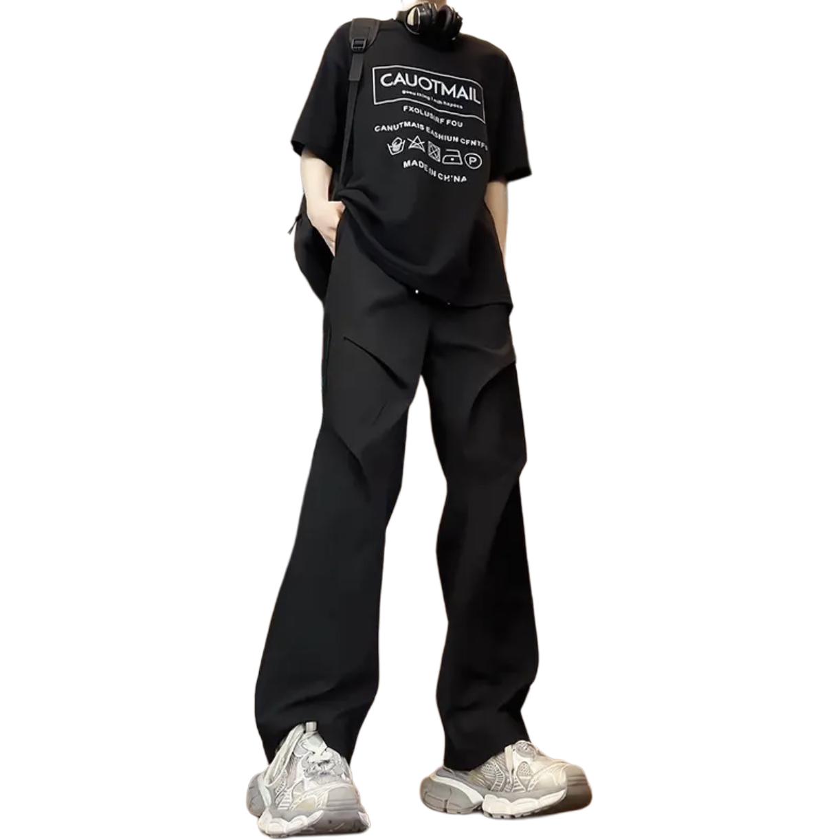 

Повседневные брюки Unisex TnTn, темно-серый [Улучшенный айс шелк]