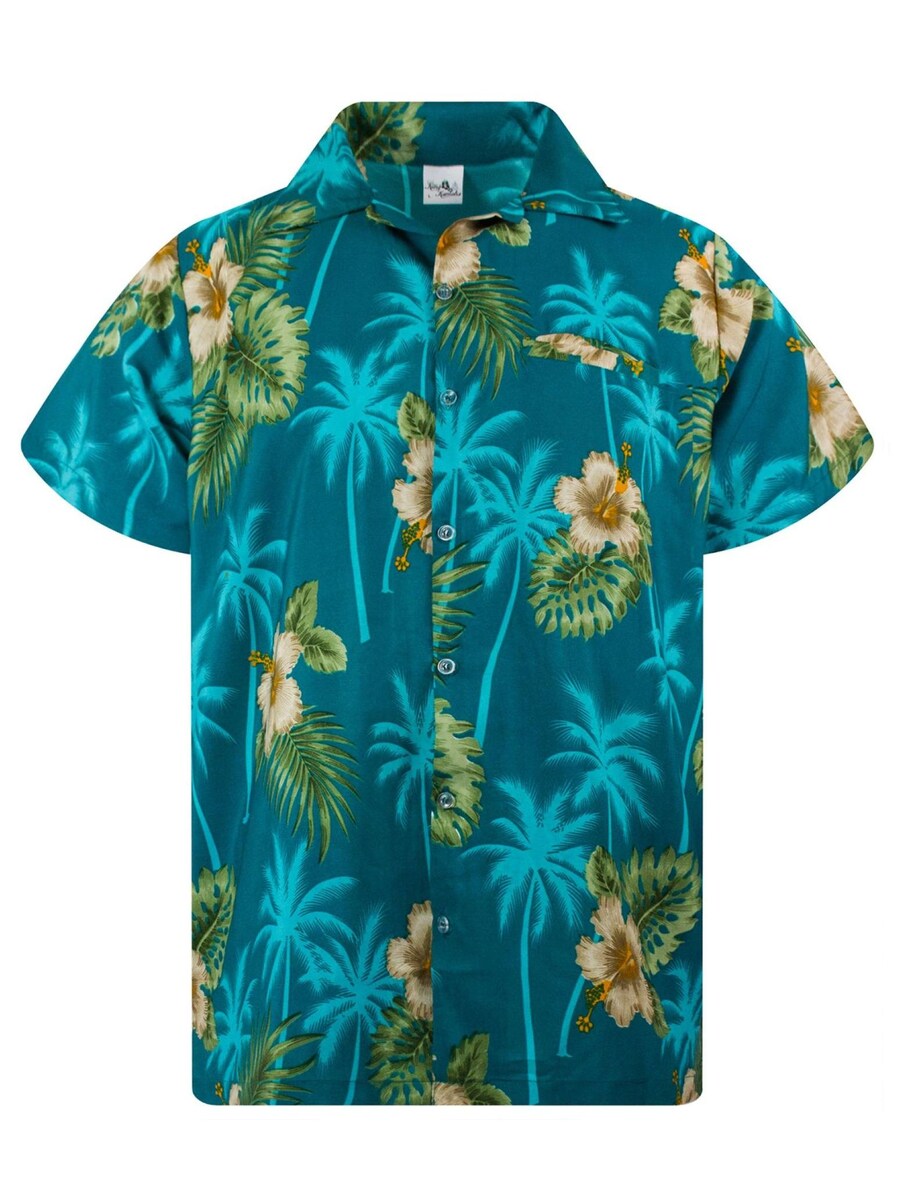 

Рубашка King Kameha Small Flower, цвет Petrol