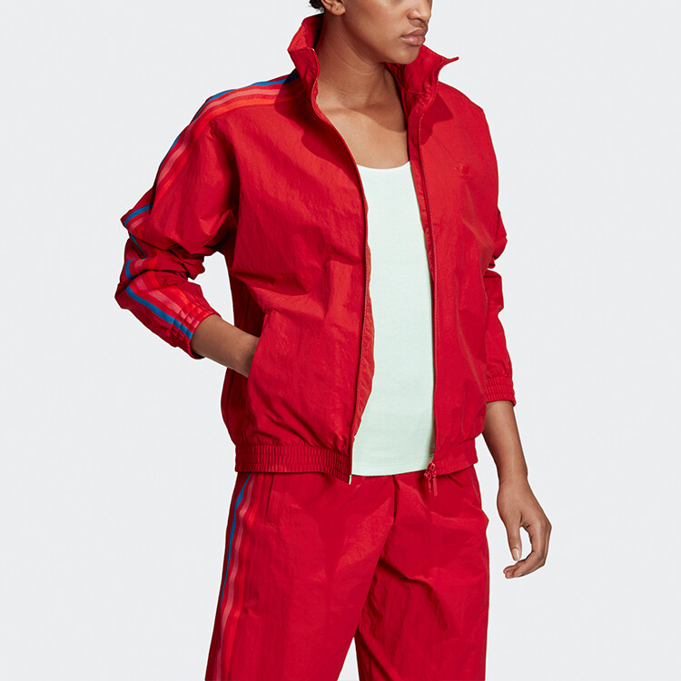 Adidas Originals Женская куртка, цвет Scarlet — фото 4