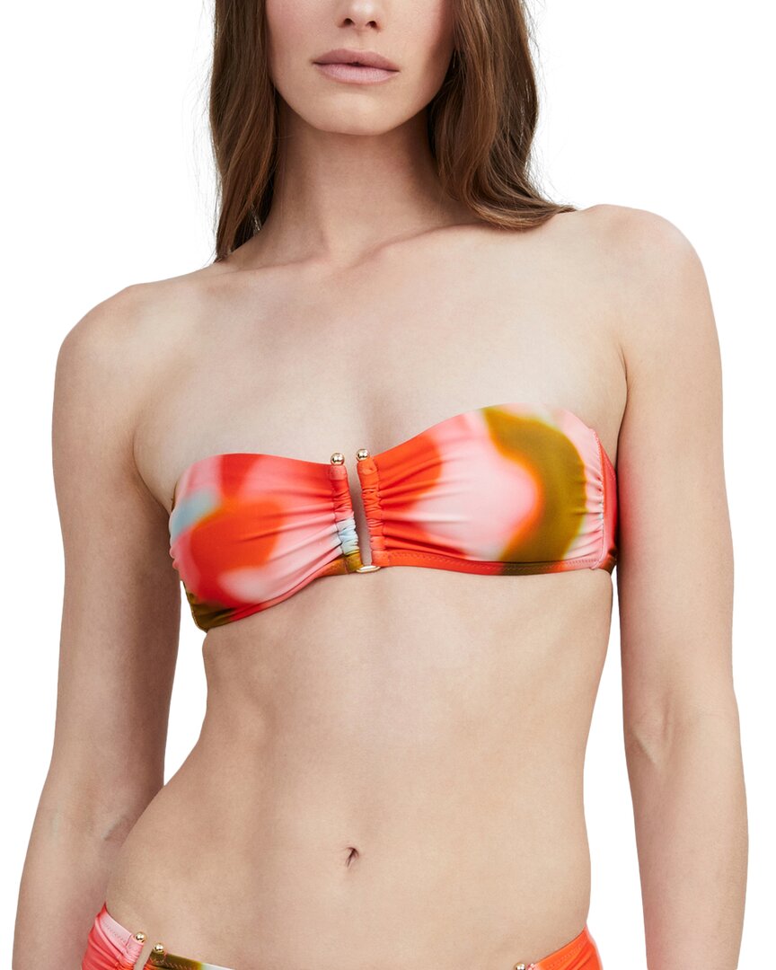 

Однотонный и полосатый верх бикини Tati Solid & Striped, красный