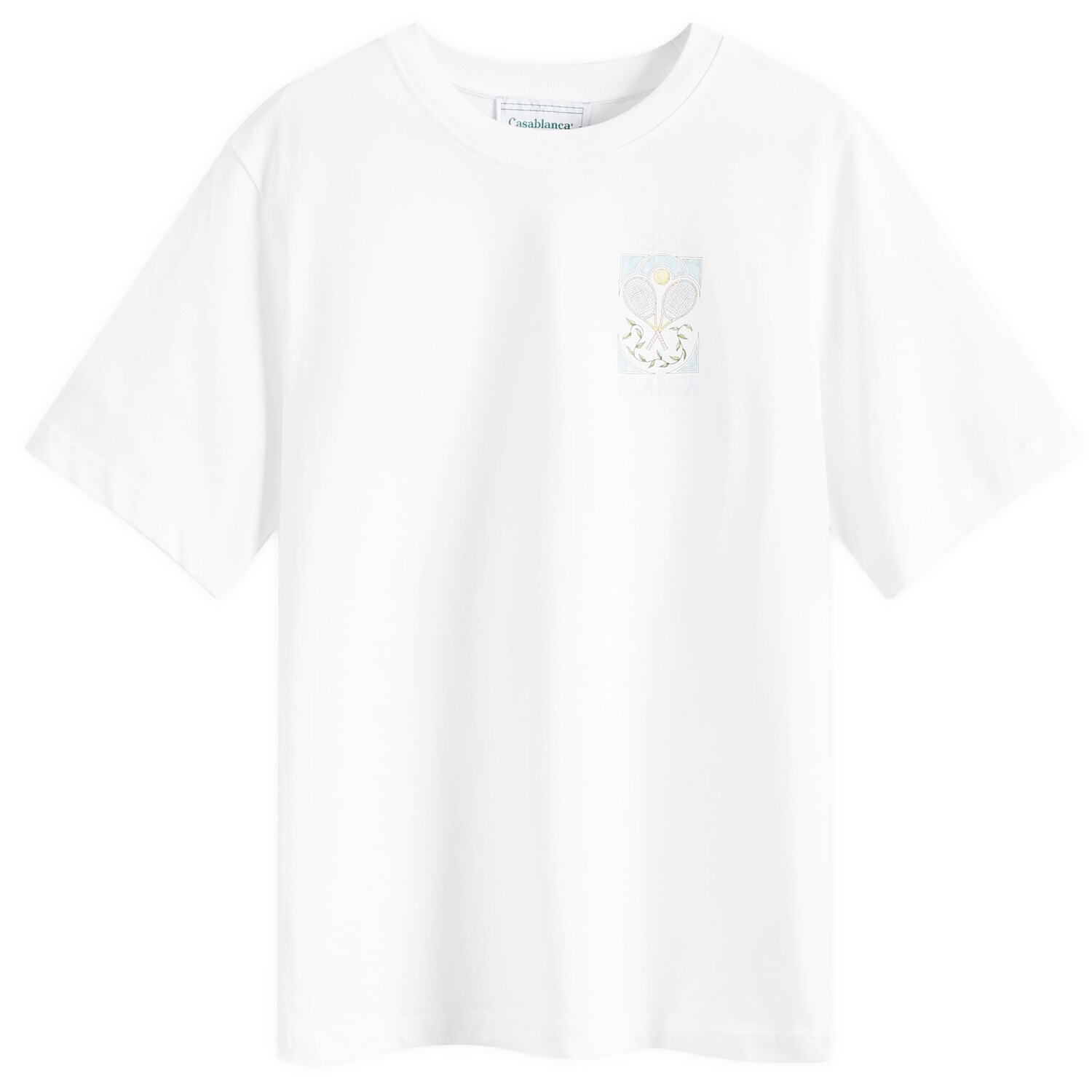 

Футболка Casablanca Tennis Pastelle T-Shirt, белый