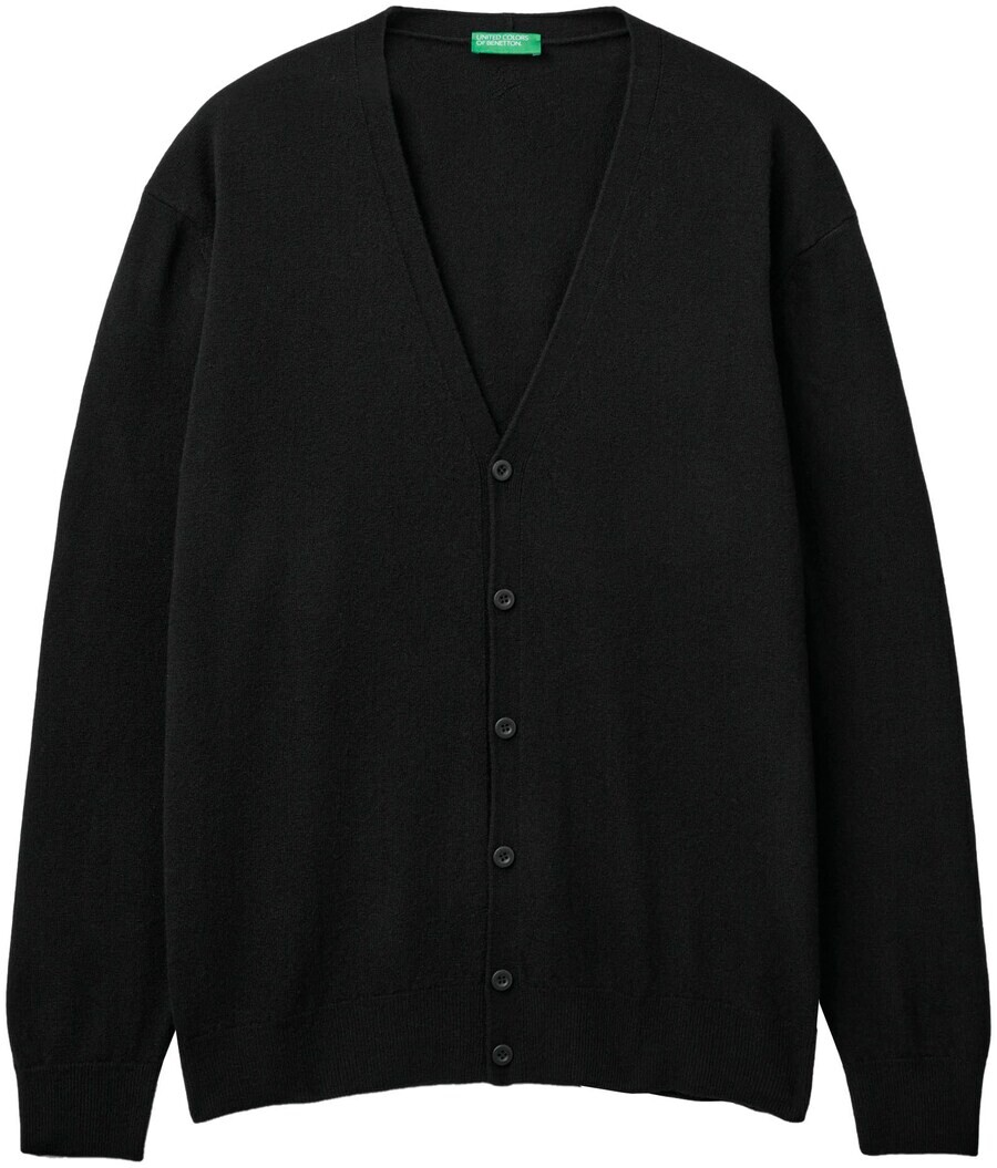 

Вязаный кардиган UNITED COLORS OF BENETTON Knit Cardigan, черный