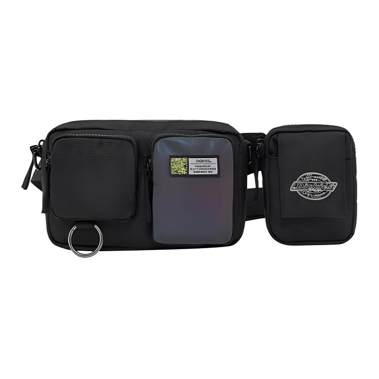 

Dickies Сумка-слинг из полиэстера, сумка через плечо, сумка-слинг, поясная сумка, обычная мужская, черная