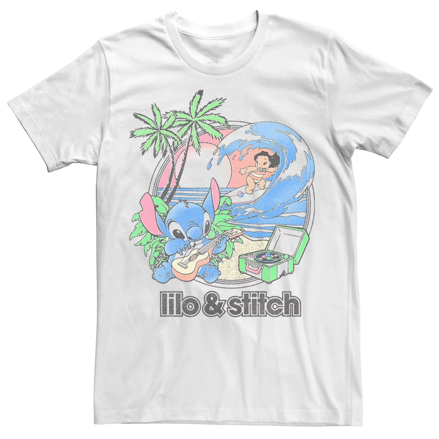 

Мужская футболка Disney's Lilo & Stitch Beach Duo Licensed Character