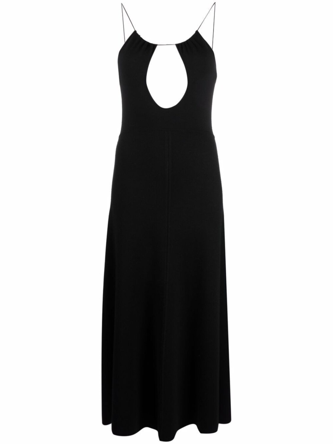 

Saint Laurent платье с открытой спиной, черный