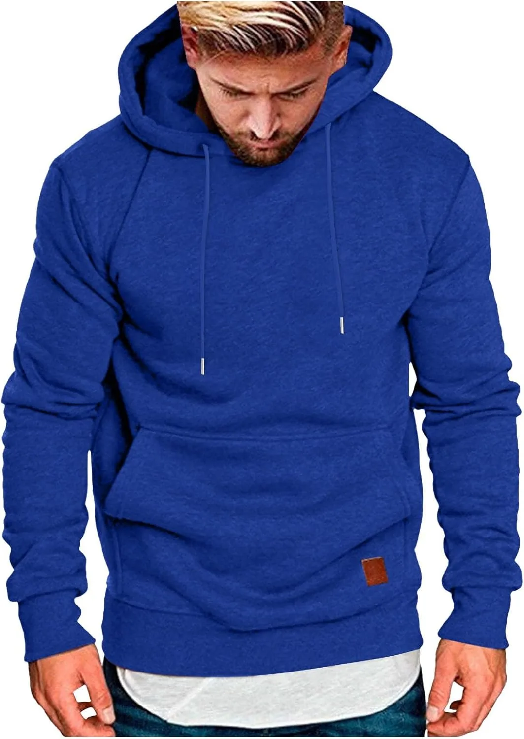 

Мужская худи Fleece Casual Loose Fit с карманами