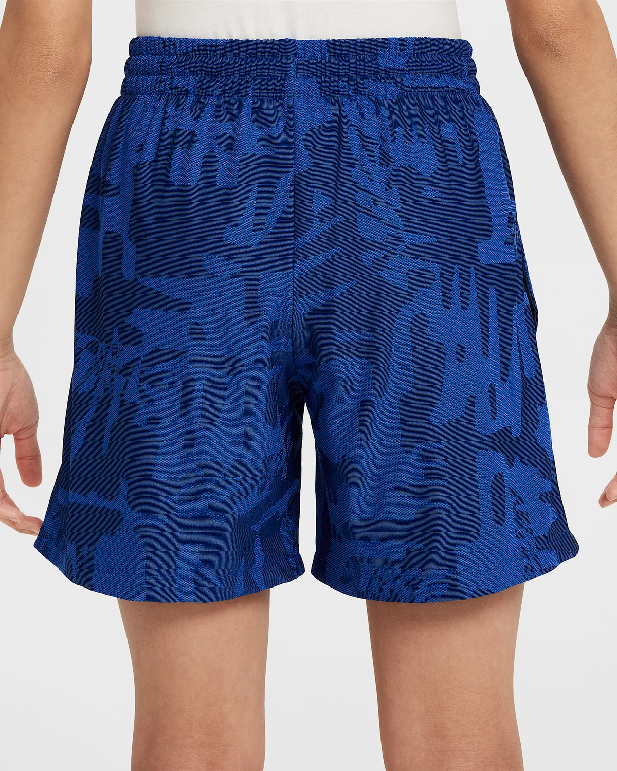 Детские шорты Nike Dri-FIT Big Kids' (Boys') Multi, Game Royal/Midnight Navy/White — фото 4