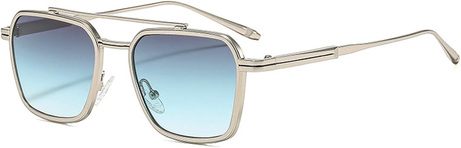 

Модные солнцезащитные очки-пилот квадратной формы большого размера для женщин, винтажные солнцезащитные очки в металлической оправе для мужчин, роскошные дизайнерские очки с защитой от УФ-излучения UV400 helena, C7