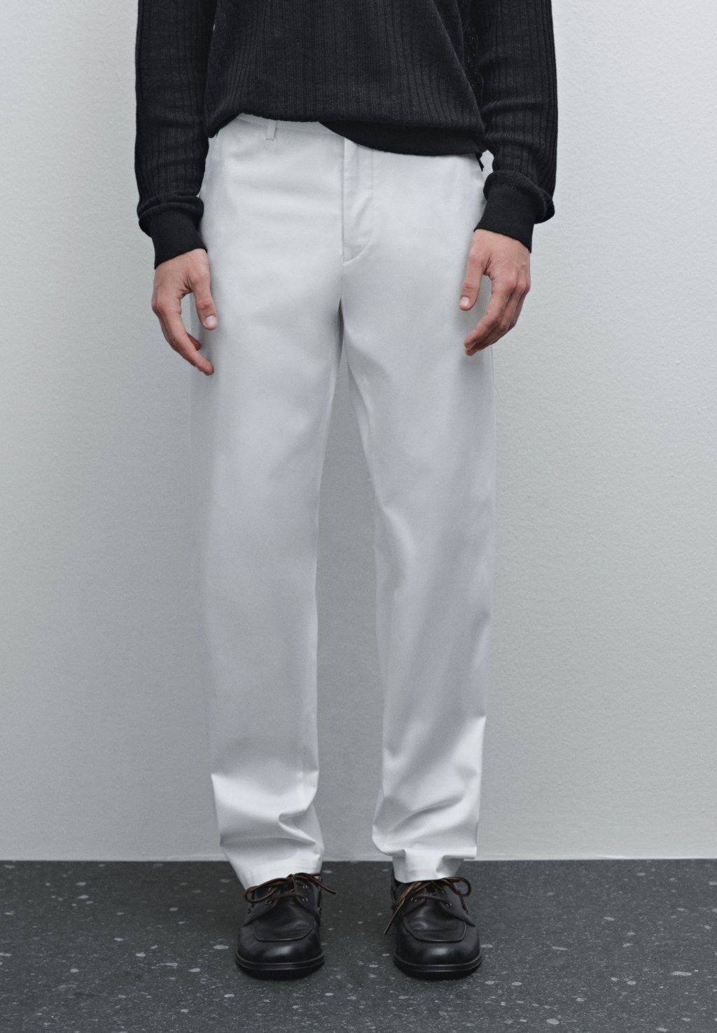 

Чиносы TAPERED Massimo Dutti, белый