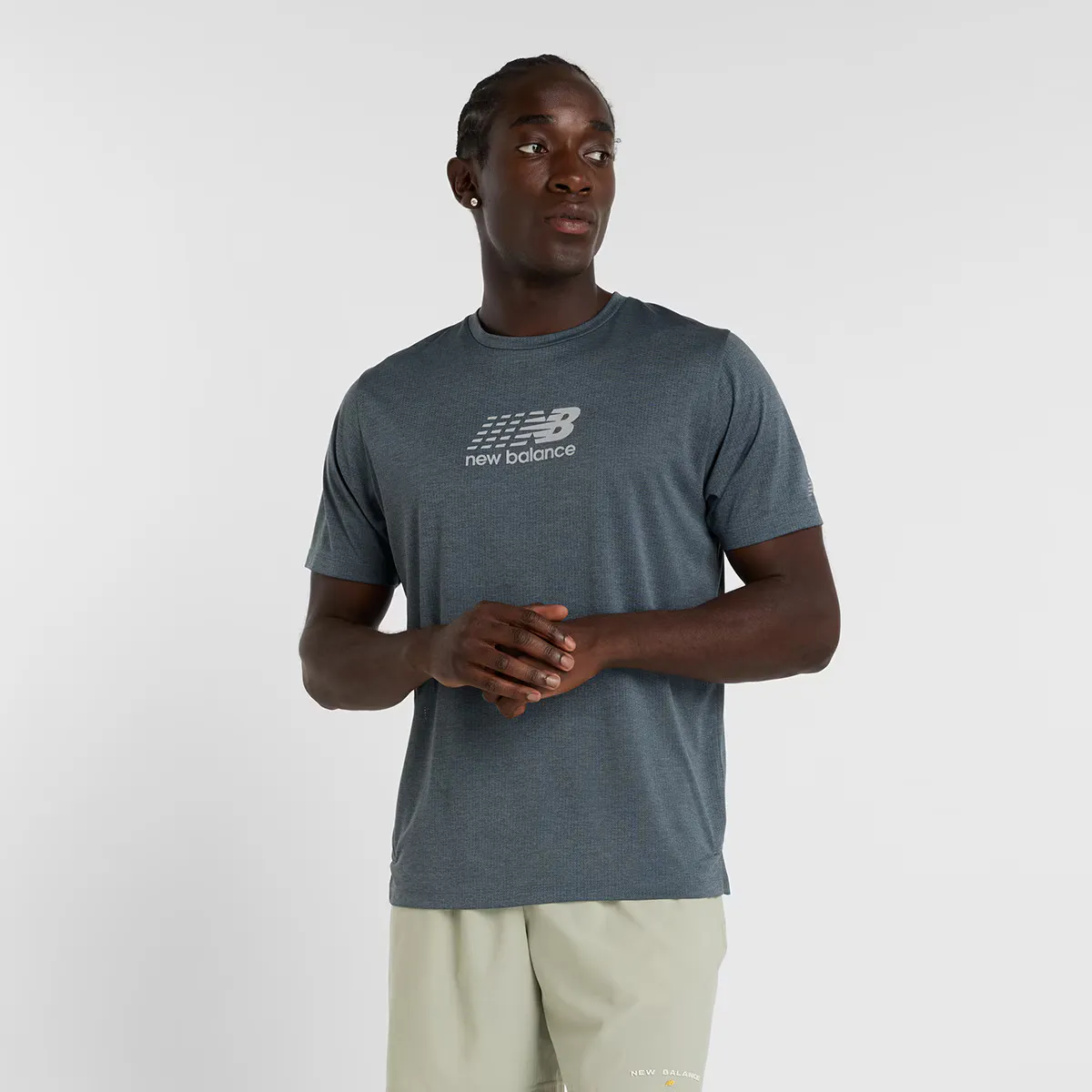 

Мужская футболка New Balance MT51204GT, темно-серый