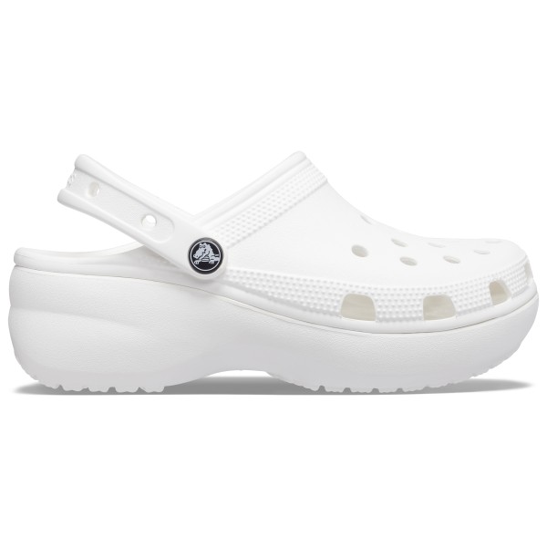 Женские классические сандалии-сабо на платформе Crocs, белый