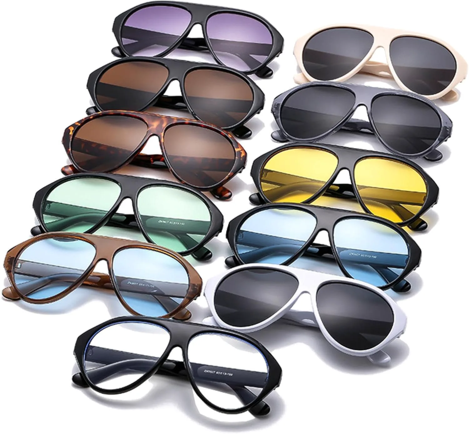 

Солнцезащитные очки с защитой от УФ-излучения UV400 для женщин и мужчин | Большие, конфетные оттенки | для занятий спортом на открытом воздухе DSVIGF, Beige Grey