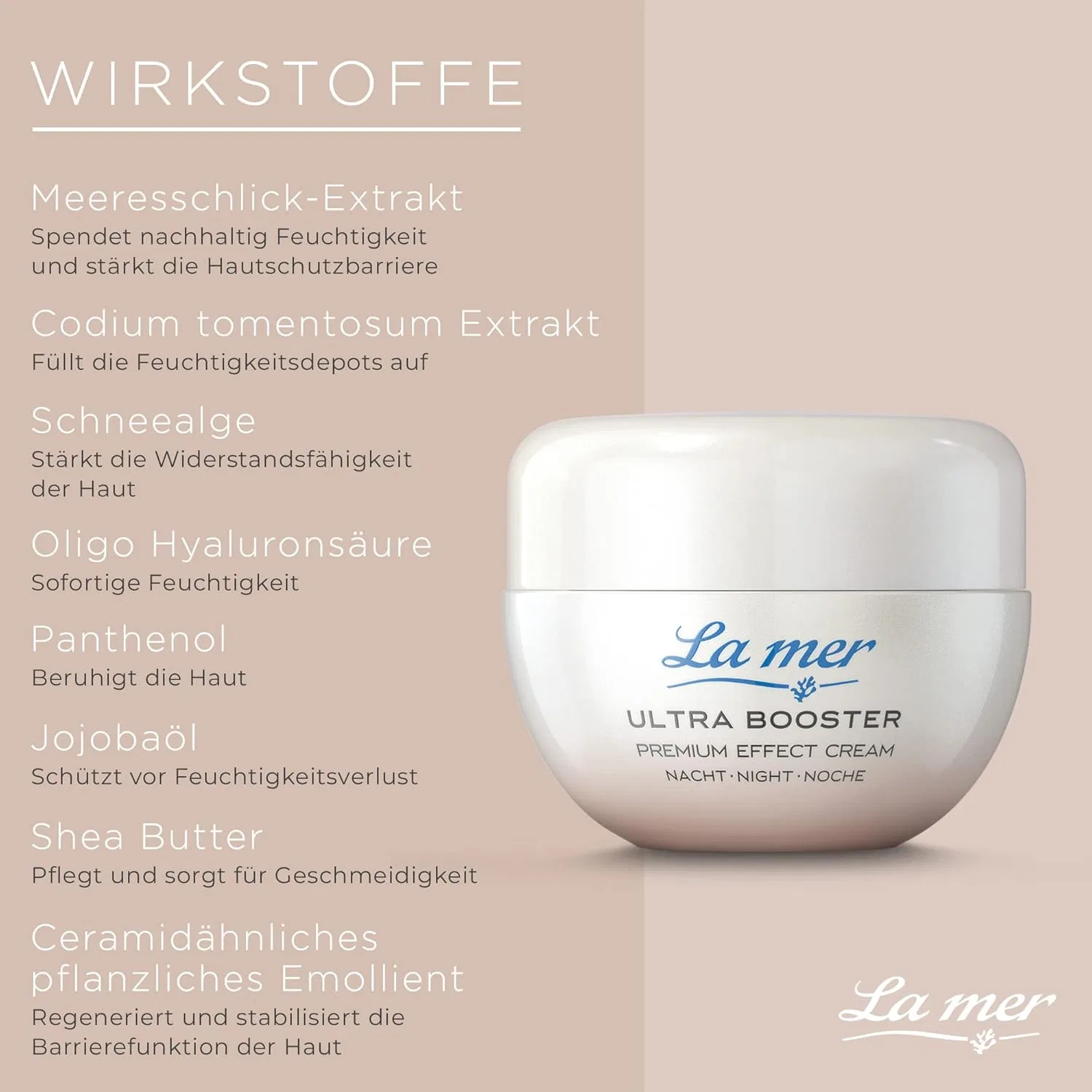 Бустер La Mer — Роскошный увлажняющий антивозрастной ночной «Ultra Booster Premium Effect» от — фото 3