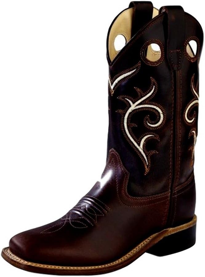 

Сапоги в стиле Старого Запада для мальчиков с квадратным носком - Bsy1807 Old West, темно-коричневый