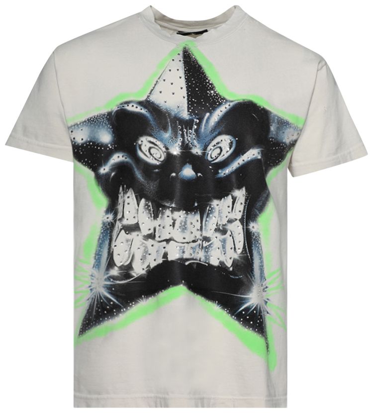 

Футболка Hellstar Star T-Shirt 'White', кремовый